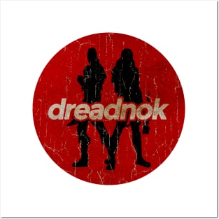 dreadnok - simple red circle vintage Posters and Art